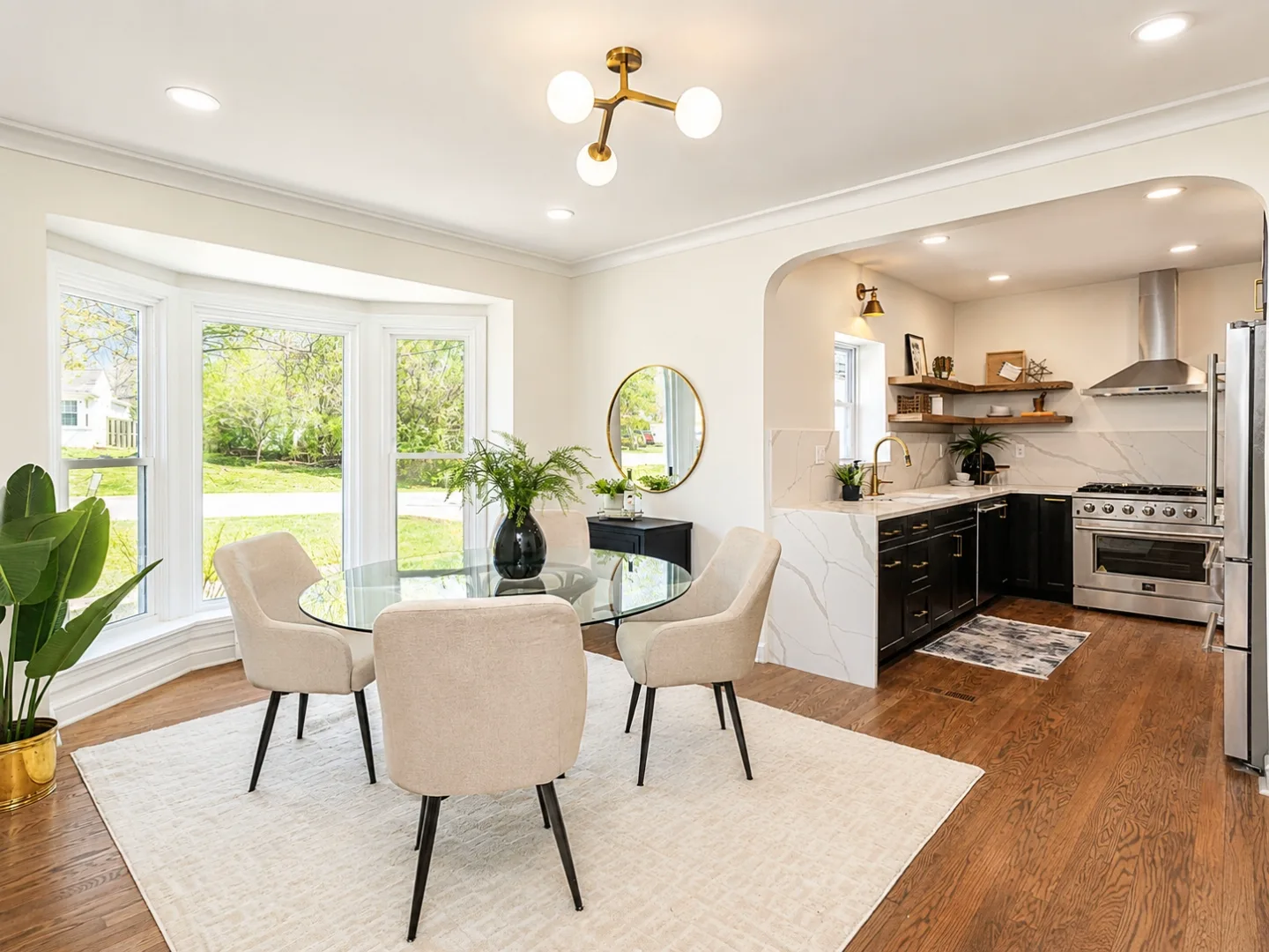 Open concept kitchen and dining remodel
